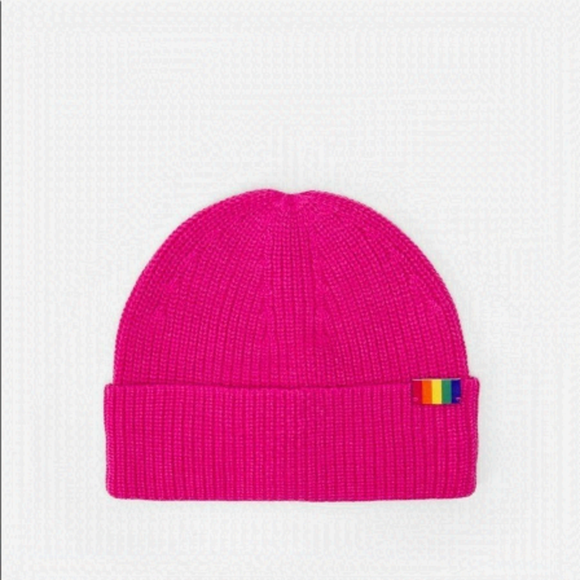 Kurt Geiger London WE ARE ONE BEANIE toque pink - Picture 1 of 5